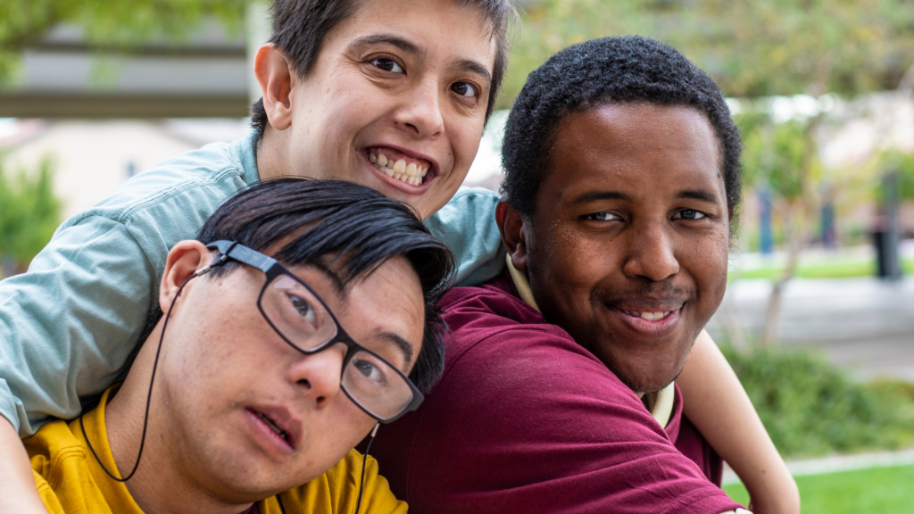 Participants at the Bright Futures Day Program are smiling and engaging